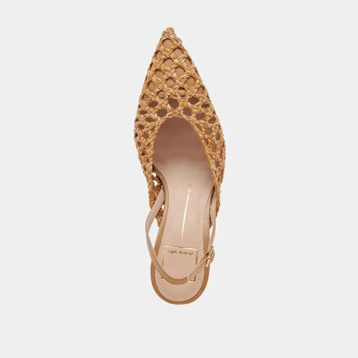 Heels Shop Dolce Vita Gloria Heels Natural Woven Natural Woven
