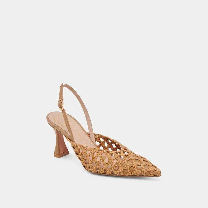 Heels Shop Dolce Vita Gloria Heels Natural Woven Natural Woven