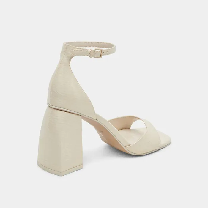 Heels Shop Dolce Vita Janey Heels Ivory Crinkle Patent Ivory Crinkle Patent