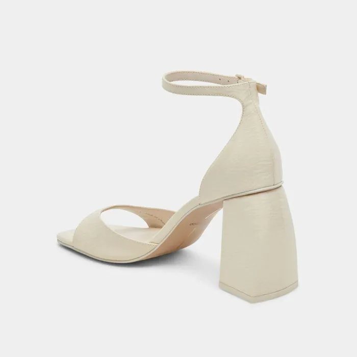 Heels Shop Dolce Vita Janey Heels Ivory Crinkle Patent Ivory Crinkle Patent