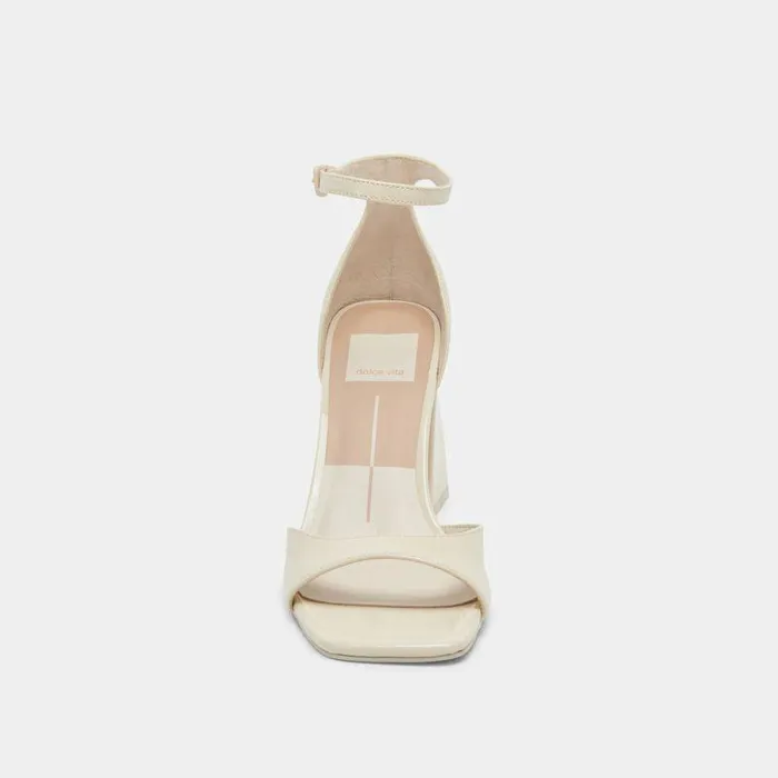 Heels Shop Dolce Vita Janey Heels Ivory Crinkle Patent Ivory Crinkle Patent