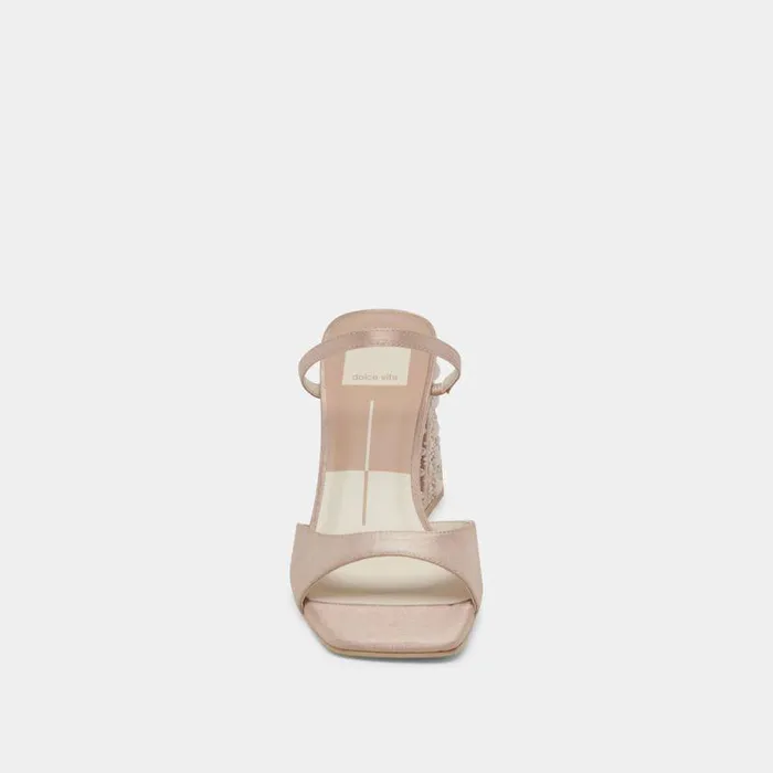 Heels Shop Dolce Vita Jemmy Pearl Heels Champagne Silk Champagne Silk