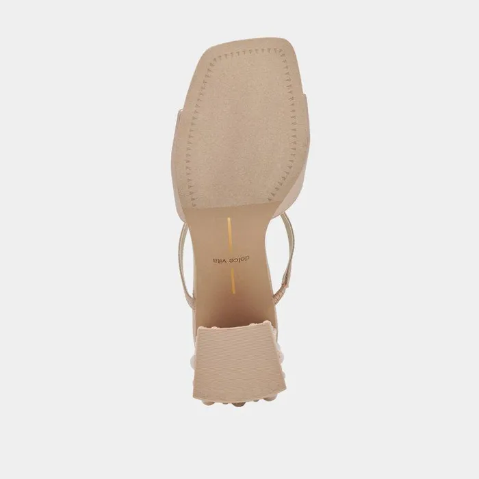 Heels Shop Dolce Vita Jemmy Pearl Heels Champagne Silk Champagne Silk