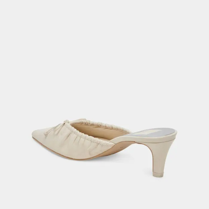 Heels Shop Dolce Vita Kairi Mid Heels Ivory Crinkle Patent Ivory Crinkle Patent