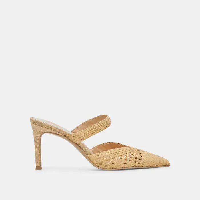 Heels Shop Dolce Vita Kaline Heels Lt Natural Raffia Lt Natural Raffia