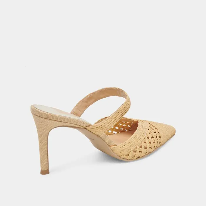 Heels Shop Dolce Vita Kaline Heels Lt Natural Raffia Lt Natural Raffia