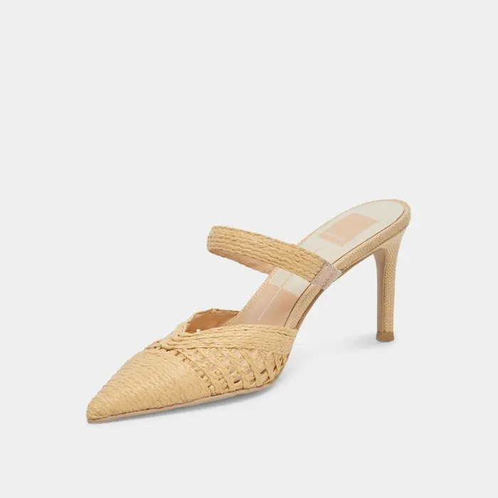 Heels Shop Dolce Vita Kaline Heels Lt Natural Raffia Lt Natural Raffia