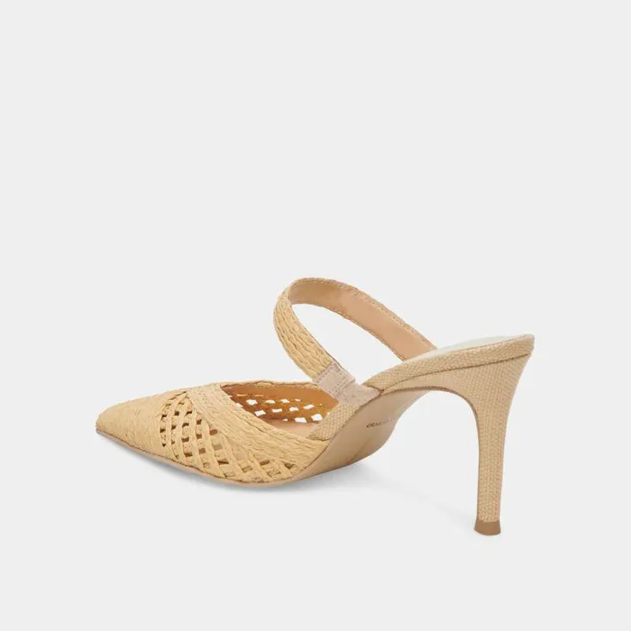 Heels Shop Dolce Vita Kaline Heels Lt Natural Raffia Lt Natural Raffia