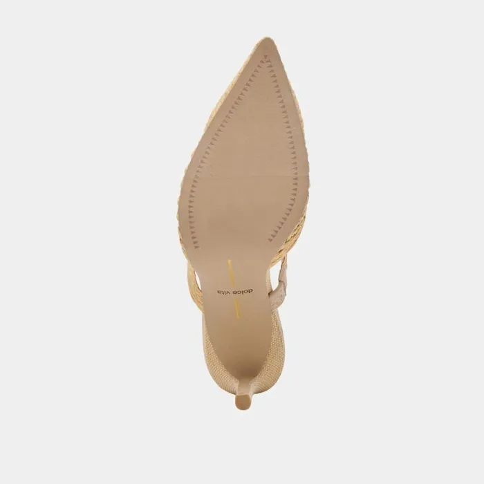 Heels Shop Dolce Vita Kaline Heels Lt Natural Raffia Lt Natural Raffia