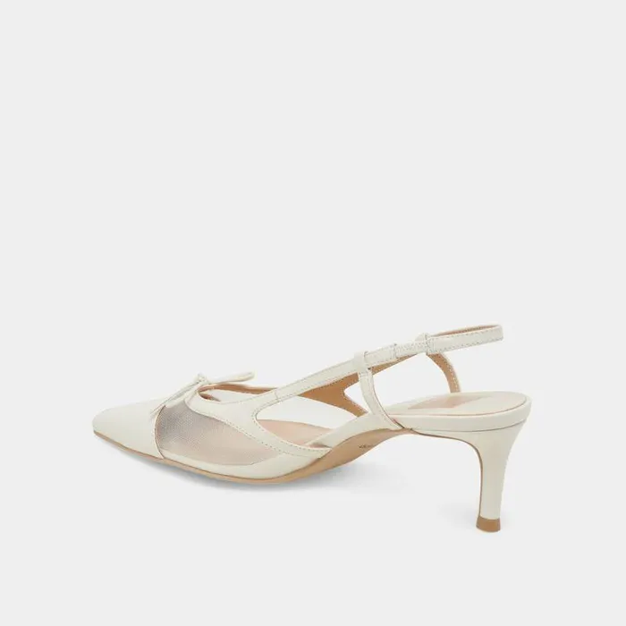 Heels Shop Dolce Vita Kandi Heels White Mesh White Mesh
