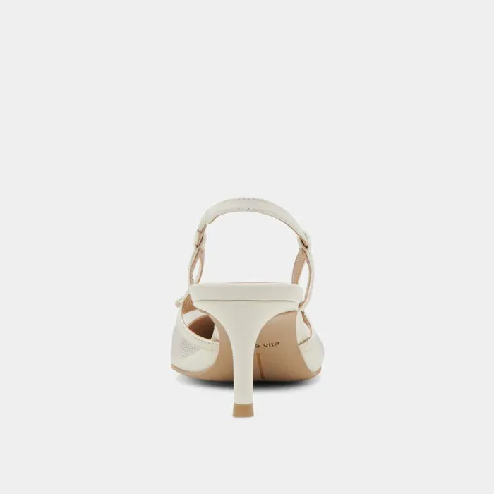 Heels Shop Dolce Vita Kandi Heels White Mesh White Mesh