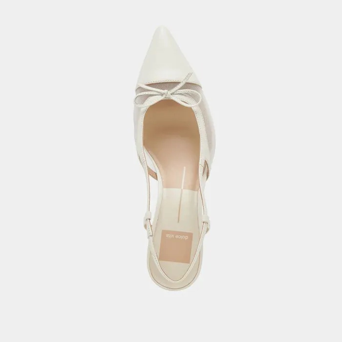 Heels Shop Dolce Vita Kandi Heels White Mesh White Mesh