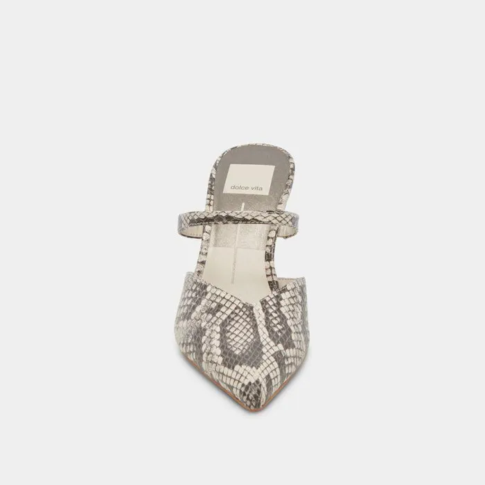 Heels Shop Dolce Vita Kanika Heels Black White Embossed Snake Snake Black White Heels Black White Embossed Snake