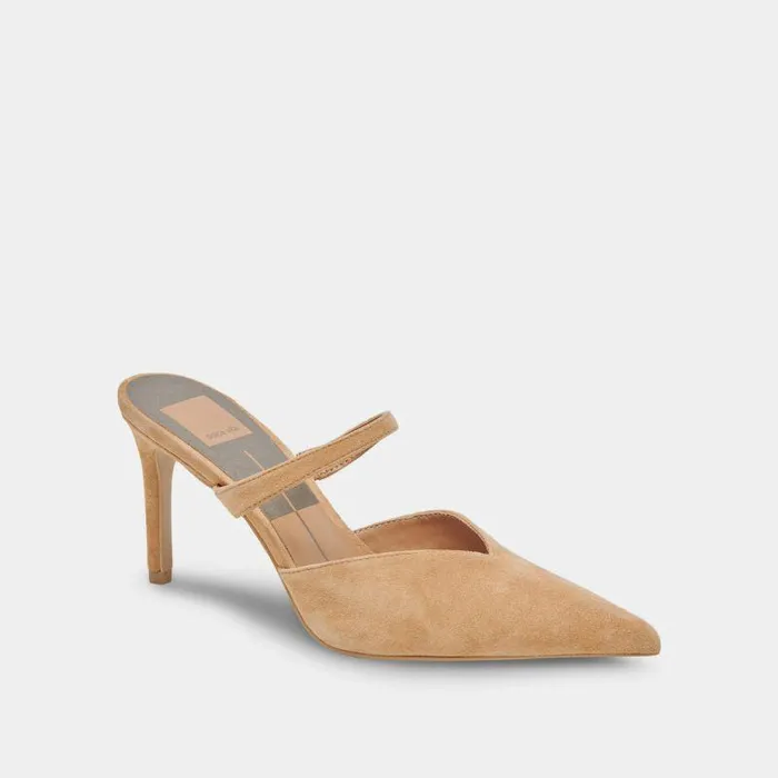 Heels Shop Dolce Vita Kanika Heels Tan Suede Tan Suede
