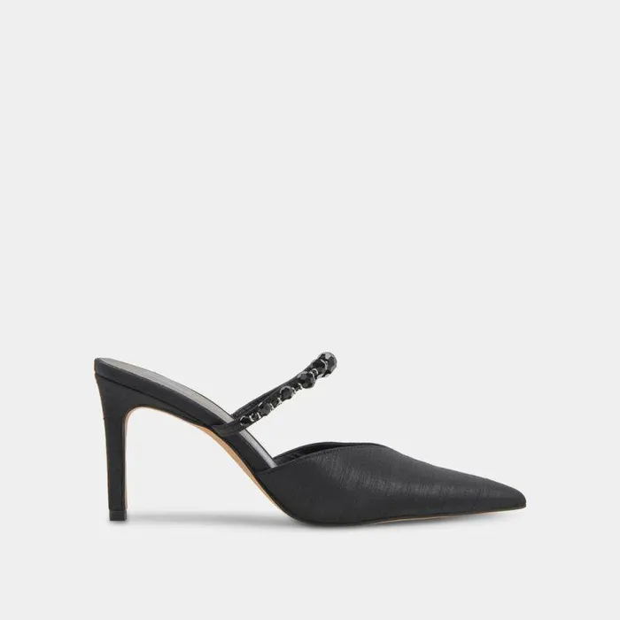 Heels Shop Dolce Vita Kanika Heels With Black Pearls Thin Tapered Heel and Pointed Toe Black Pearls Heels Shop Dolce Vita Kanika Heels With Black Pearls Thin Tapered Heel and Pointed Toe Black Pearls