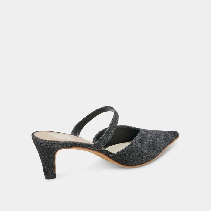 Heels Shop Dolce Vita Kanika Mid Heels Carbon Denim Carbon Denim