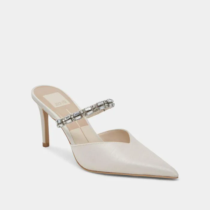 Heels Shop Dolce Vita Kanika Rhinestone Heels Off White Women039s Rhinestone Heels In Off White Off White Rhinestone