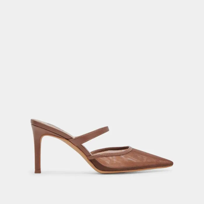 Heels Shop Dolce Vita Katik Heels Espresso Mesh Espresso Mesh