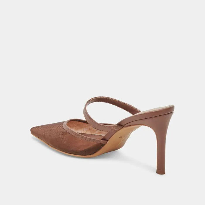 Heels Shop Dolce Vita Katik Heels Espresso Mesh Espresso Mesh