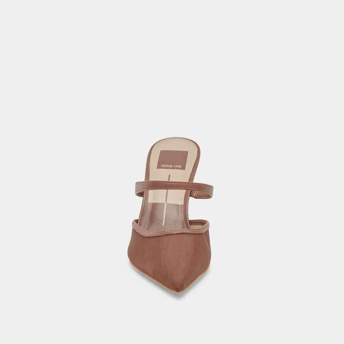 Heels Shop Dolce Vita Katik Heels Espresso Mesh Espresso Mesh