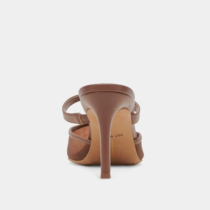 Heels Shop Dolce Vita Katik Heels Espresso Mesh Espresso Mesh