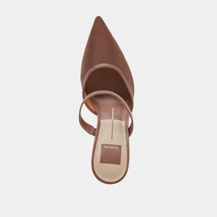 Heels Shop Dolce Vita Katik Heels Espresso Mesh Espresso Mesh