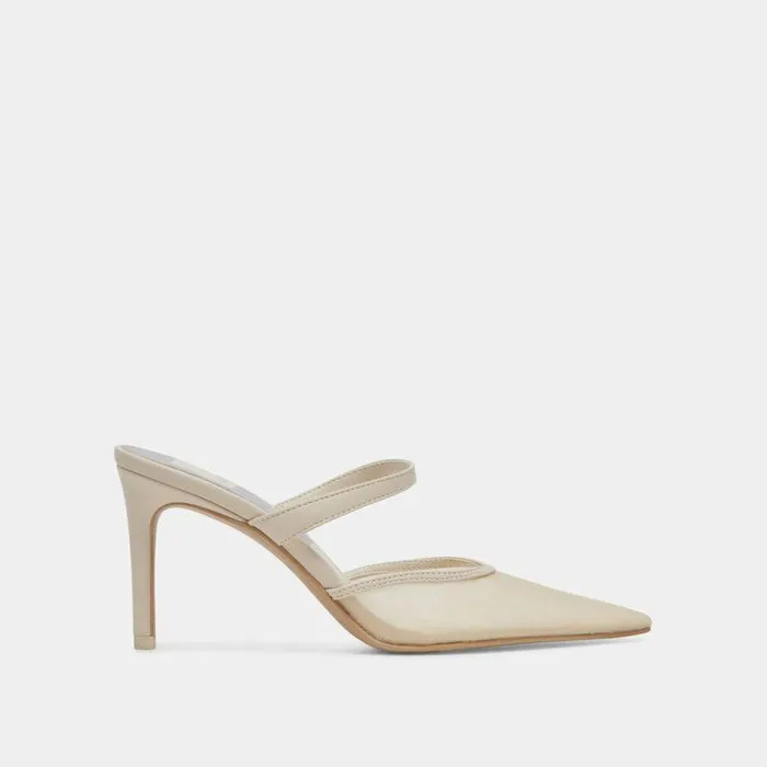 Heels Shop Dolce Vita Katik Heels Ivory Mesh Ivory Mesh