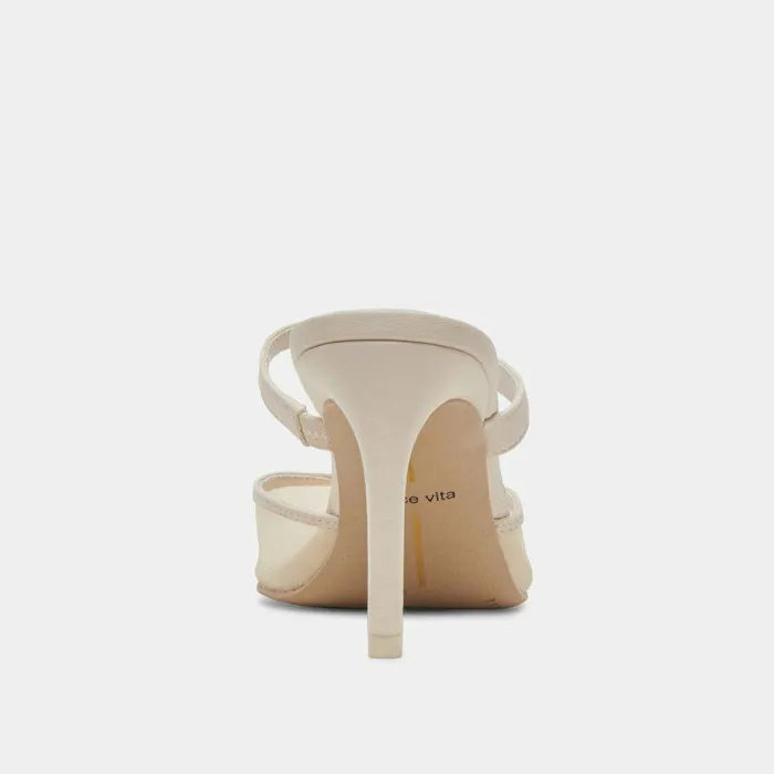Heels Shop Dolce Vita Katik Heels Ivory Mesh Ivory Mesh
