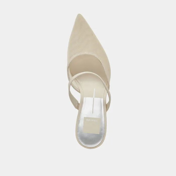 Heels Shop Dolce Vita Katik Heels Ivory Mesh Ivory Mesh