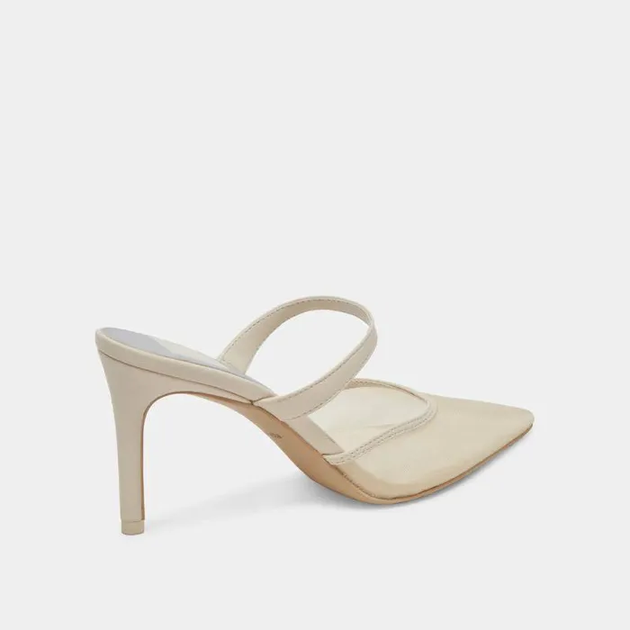 Heels Shop Dolce Vita Katik Heels Ivory Mesh Ivory Mesh