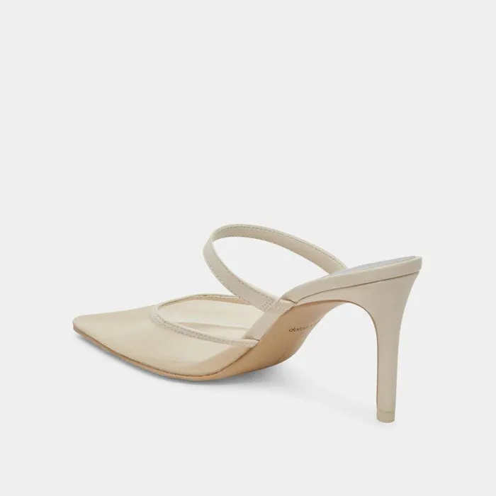 Heels Shop Dolce Vita Katik Heels Ivory Mesh Ivory Mesh