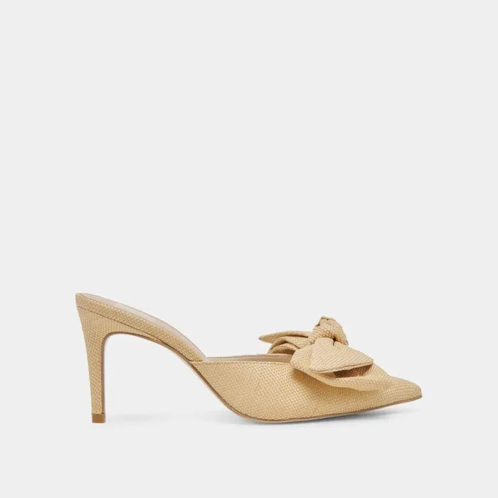 Heels Shop Dolce Vita Kayli Heels Lt Natural Raffia Lt Natural Raffia
