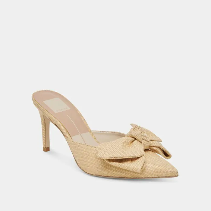 Heels Shop Dolce Vita Kayli Heels Lt Natural Raffia Lt Natural Raffia