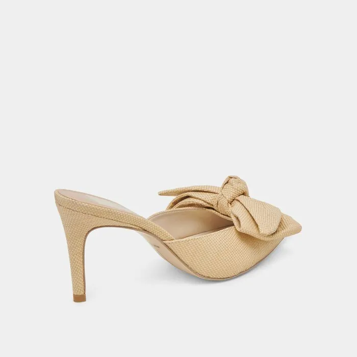 Heels Shop Dolce Vita Kayli Heels Lt Natural Raffia Lt Natural Raffia