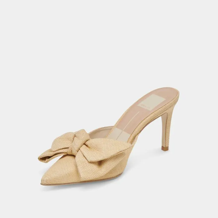 Heels Shop Dolce Vita Kayli Heels Lt Natural Raffia Lt Natural Raffia