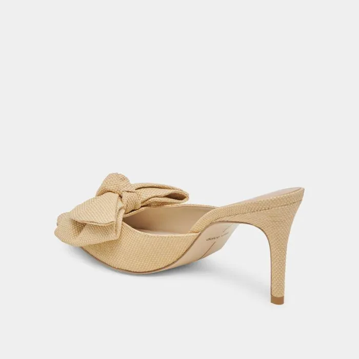 Heels Shop Dolce Vita Kayli Heels Lt Natural Raffia Lt Natural Raffia