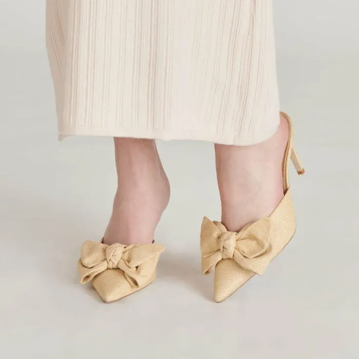 Heels Shop Dolce Vita Kayli Heels Lt Natural Raffia Lt Natural Raffia