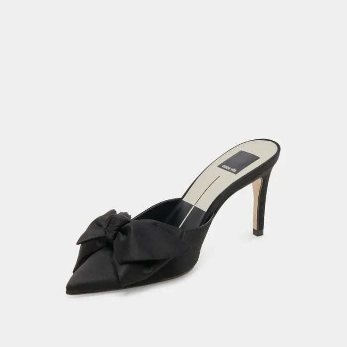 Heels Shop Dolce Vita Kayli Heels Onyx Satin Onyx Satin