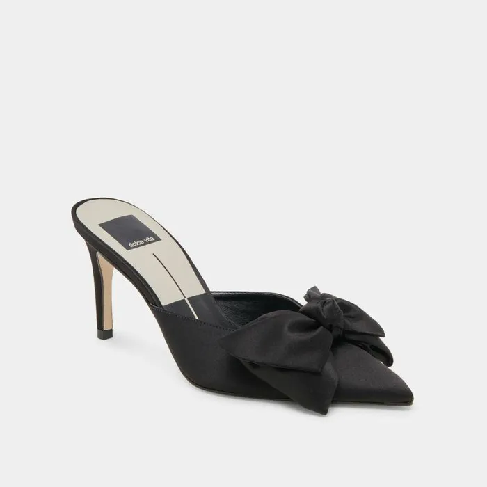 Heels Shop Dolce Vita Kayli Heels Onyx Satin Onyx Satin