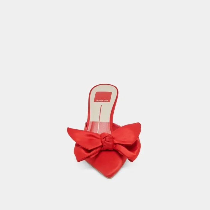 Heels Shop Dolce Vita Kayli Heels Red Satin Red Satin