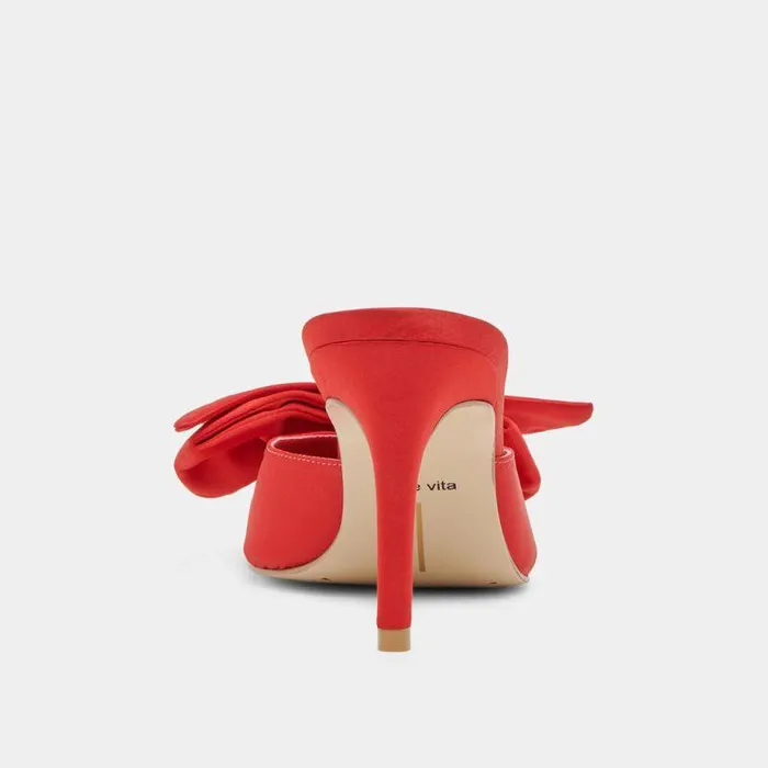 Heels Shop Dolce Vita Kayli Heels Red Satin Red Satin