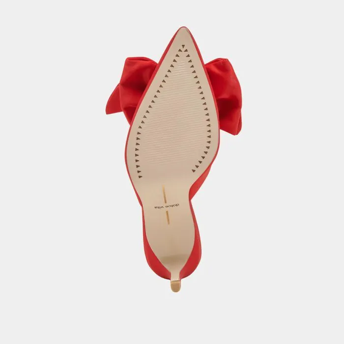 Heels Shop Dolce Vita Kayli Heels Red Satin Red Satin