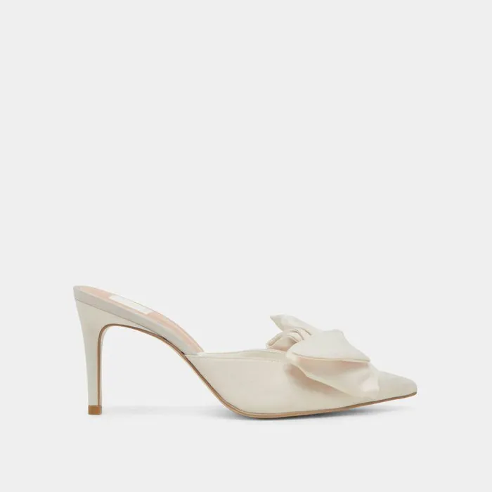 Heels Shop Dolce Vita Kayli Heels White Satin White Satin
