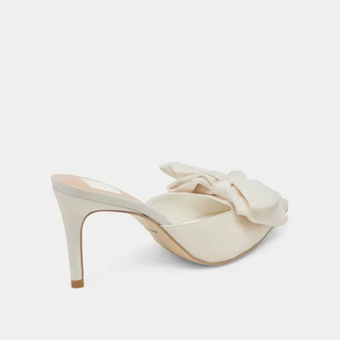 Heels Shop Dolce Vita Kayli Heels White Satin White Satin