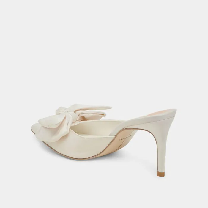 Heels Shop Dolce Vita Kayli Heels White Satin White Satin