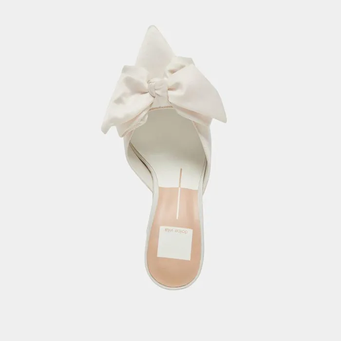 Heels Shop Dolce Vita Kayli Heels White Satin White Satin