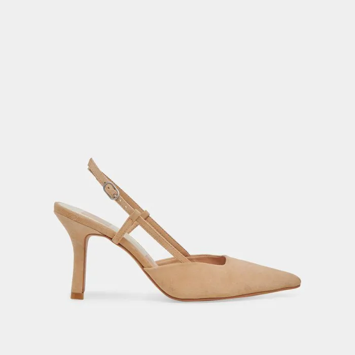 Heels Shop Dolce Vita Kim Heels Tan Suede Tan Suede