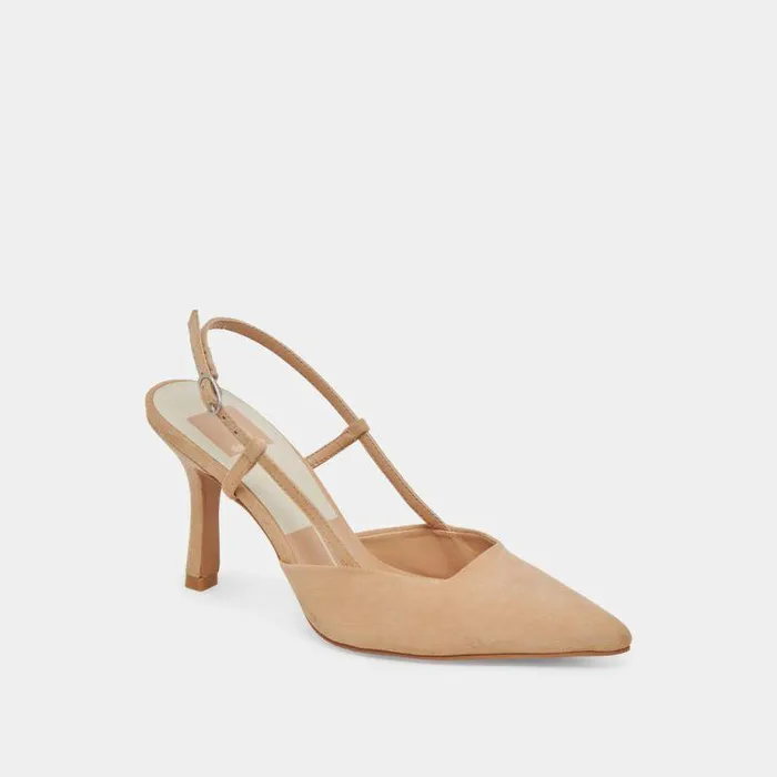 Heels Shop Dolce Vita Kim Heels Tan Suede Tan Suede