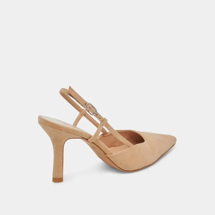 Heels Shop Dolce Vita Kim Heels Tan Suede Tan Suede