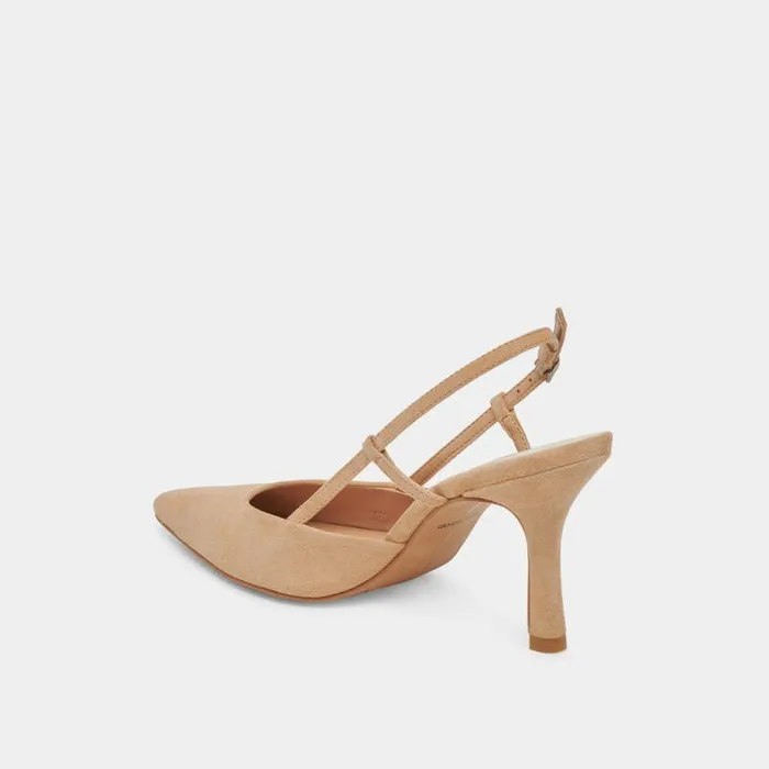 Heels Shop Dolce Vita Kim Heels Tan Suede Tan Suede